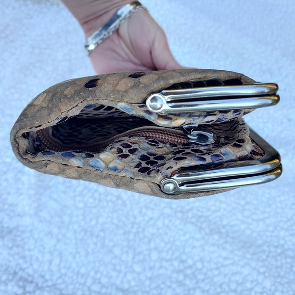 Hobo Lauren Wallet Cosco Snakeskin pattern Leather - Picture 7 of 9